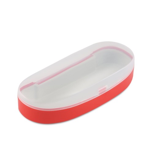 علبة نظارات شمسية فاخرة بغطاء شفاف