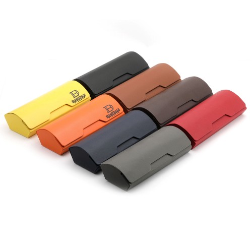 GEO Leather Covered Steel Glasses Box 5 Pcs