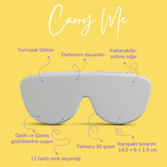 Carry Me Case - Renkli Silikon Gözlük Kılıfı Carry Me Case - Renkli Silikon Gözlük Kılıfı