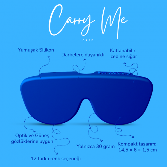 Carry Me Case - Renkli Silikon Gözlük Kılıfı Carry Me Case - Renkli Silikon Gözlük Kılıfı