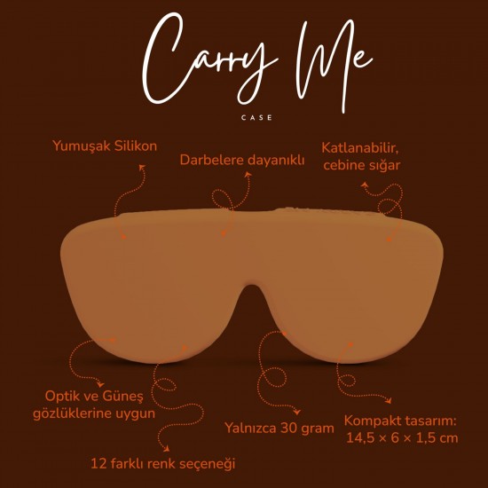 Carry Me Case - Renkli Silikon Gözlük Kılıfı Carry Me Case - Renkli Silikon Gözlük Kılıfı
