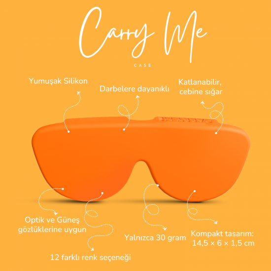Carry Me Case - Renkli Silikon Gözlük Kılıfı Carry Me Case - Renkli Silikon Gözlük Kılıfı