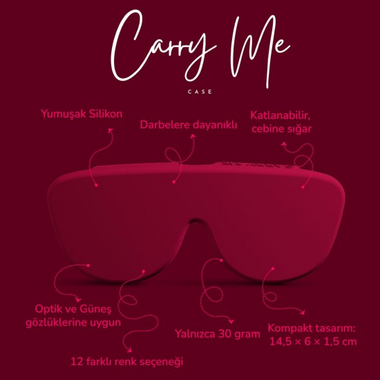 Carry Me Case - Renkli Silikon Gözlük Kılıfı Carry Me Case - Renkli Silikon Gözlük Kılıfı