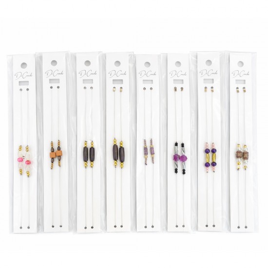 Boncuklu Silikon Askı / 20 Adet Boncuklu Silikon Askı / 20 Adet