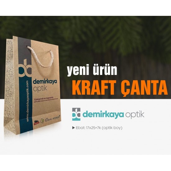 Firmanıza Özel Baskılı Kraft Çanta / 500 Adet Firmanıza Özel Baskılı Kraft Çanta / 500 Adet