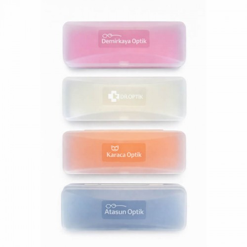 علبة مؤسسية شفافة مطبوعة / 600 قطعة