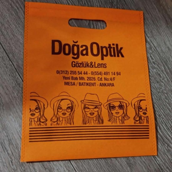 Printed Gusseted Fabric Bag