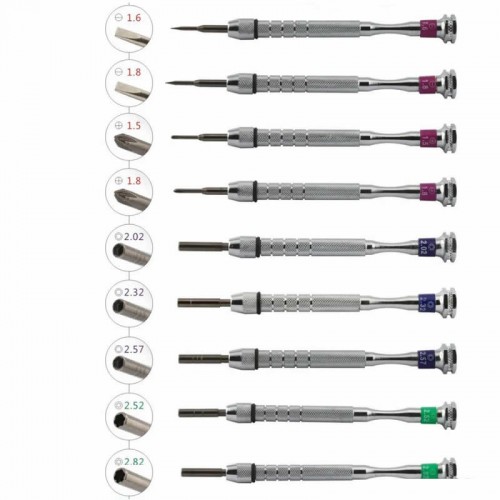 9 Adetli Standlı Çelik Tornavida Seti 9 Adetli Standlı Çelik Tornavida Seti