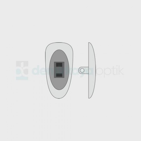 PVC Vidalı Gümüş Metal Göbekli Plaket PVC Vidalı Gümüş Metal Göbekli Plaket