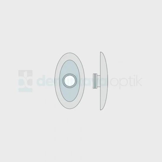 Silikon Titanium Oval Plaket Silikon Titanium Oval Plaket