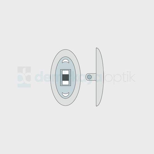 Silikon Oval Model Vidalı Plaket 14-13