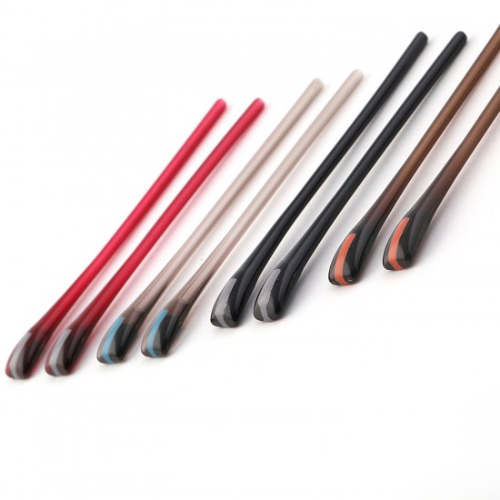 Bicolor Plastik Sap Ucu - Model 2 / 1 Çift