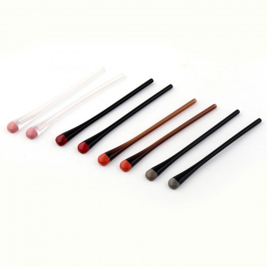 Bicolor Plastik Sap Ucu - Model 3 / 1 Çift