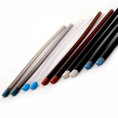 Bicolor Plastik Sap Ucu - Model 4 / 1 Çift