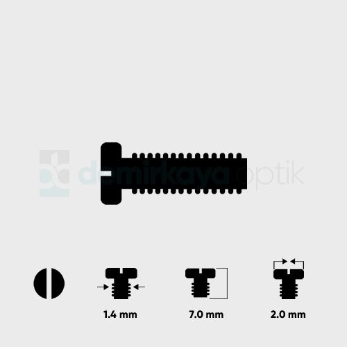 Blok Vidası 1.4*7.0mm Blok Vidası 1.4*7.0mm