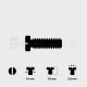 Faset-Blok Vidası 1.4*7.0mm Faset-Blok Vidası 1.4*7.0mm
