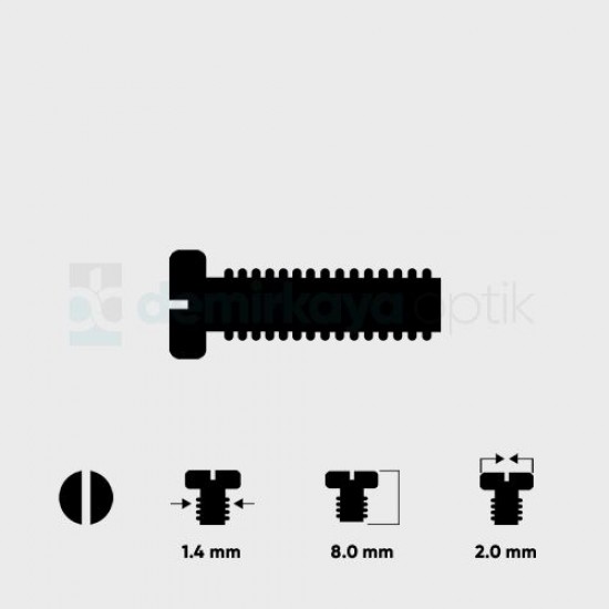 Faset-Blok Vidası 1.4*8.0mm