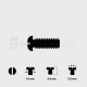 Büyük Tepeli Blok Vidası 1.4*4.5mm Büyük Tepeli Blok Vidası 1.4*4.5mm
