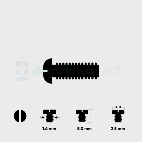 Büyük Tepeli Blok Vidası 1.4*5.0mm Büyük Tepeli Blok Vidası 1.4*5.0mm