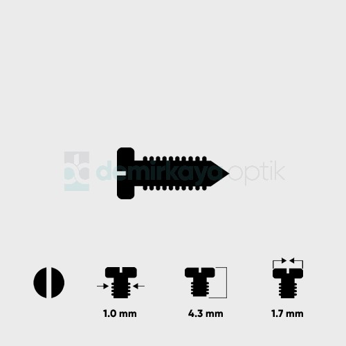 Plaket Vidası 1.0*4.3mm Plaket Vidası 1.0*4.3mm