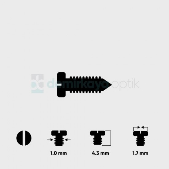 Plaket Vidası 1.0*4.3mm