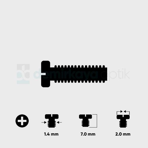 Yıldız Faset Vidası 1.4*7.0mm Yıldız Faset Vidası 1.4*7.0mm