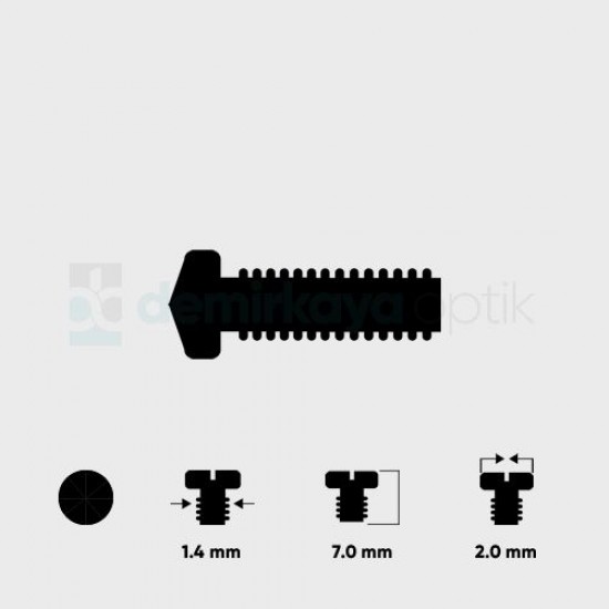 Elmas Kafa Faset Vidası 1.4*7.0mm