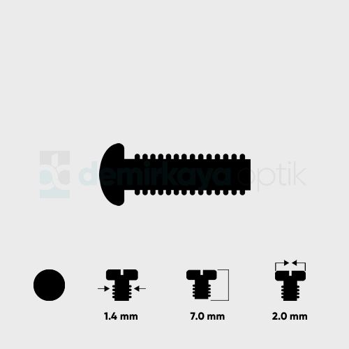 Kel Faset Vidası 1.4*7.0mm Kel Faset Vidası 1.4*7.0mm