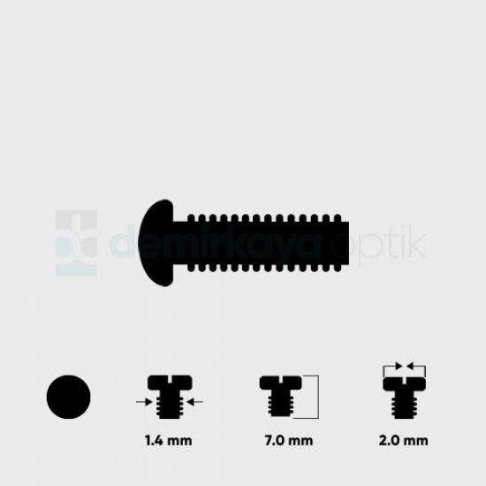 Kel Faset Vidası 1.4*7.0mm Kel Faset Vidası 1.4*7.0mm