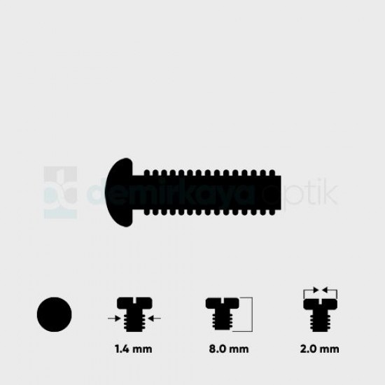 Kel Faset Vidası 1.4*8.0mm