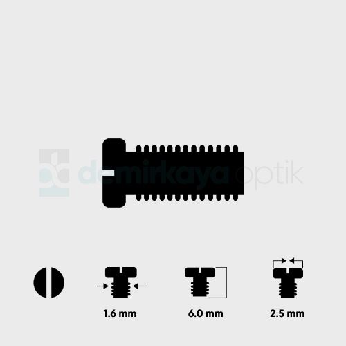 Kalın Vida 1.6*6.0mm Kalın Vida 1.6*6.0mm