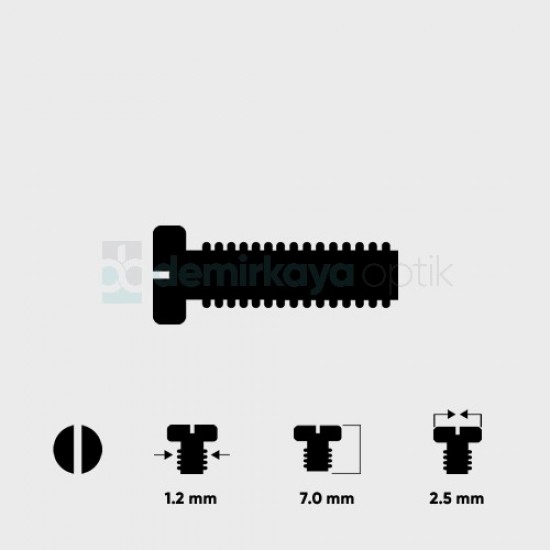 Düz Faset Vidası 1.2*7.0mm Düz Faset Vidası 1.2*7.0mm