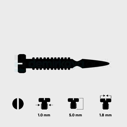 Kıl Kılavuz Vida 1.0*5.0mm Kıl Kılavuz Vida 1.0*5.0mm