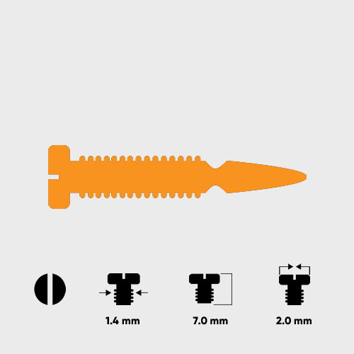 Kılavuz Vida Altın Renk 1.4*7.0mm Kılavuz Vida Altın Renk 1.4*7.0mm