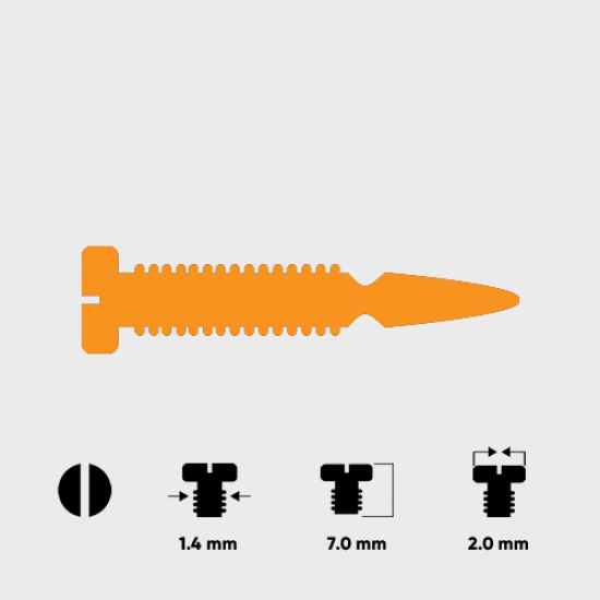 Kılavuz Vida Altın Renk 1.4*7.0mm