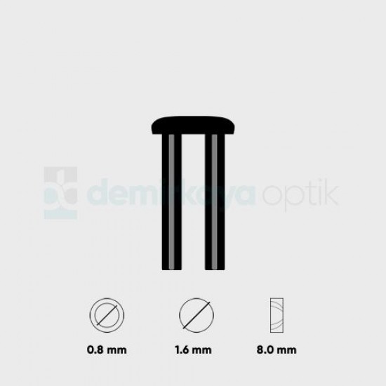 Delikli Faset Dübel 1.6x0.8mm