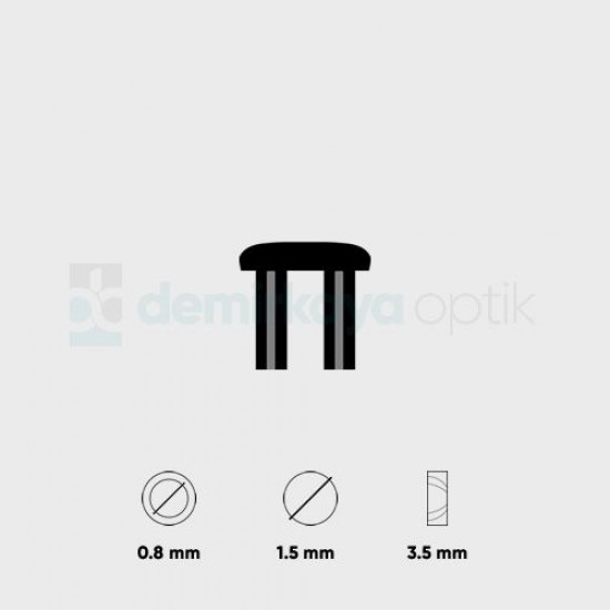 Kısa Faset Dübeli 1.5x0.8mm Kısa Faset Dübeli 1.5x0.8mm