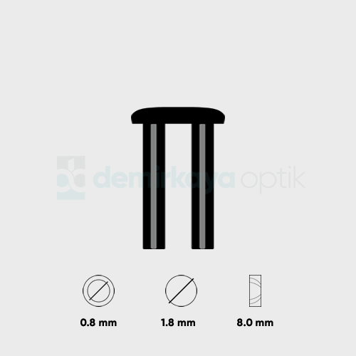 Delikli Faset Dübel 1.8x0.8mm Delikli Faset Dübel 1.8x0.8mm