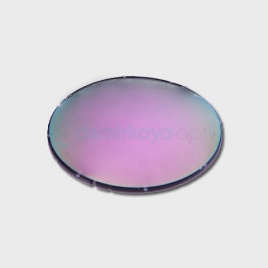 CR-39 Organic Pink Mirrored Sun Glass Lens  6B