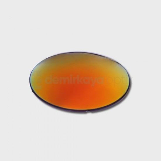 CR-39 Organic Fire Red Mirrored Sun Glass Lens 6B