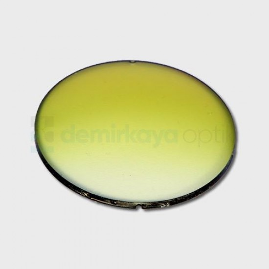 CR-39 Thick Bevel Light Yellow Deg. A.R. Sun Glass Lens