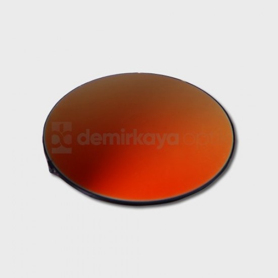 CR-39 Flat Red Mirrored Sun Glass Lens 2B