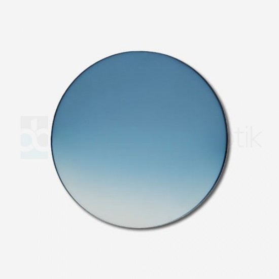 CR-39 Flat Soft Blue Gradient  Sun Glass Lens 2B