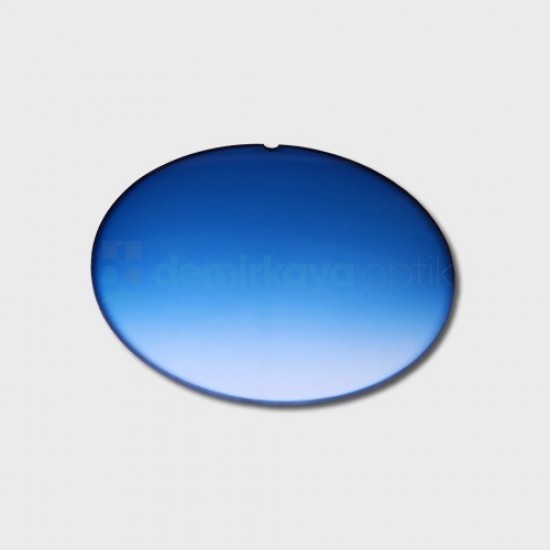 CR-39 Flat Soft Light Blue Gradient Sun Glass Lens 2B