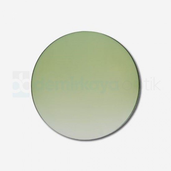 CR-39 Flat Soft Green Gradient Sun Glass Lens 2B