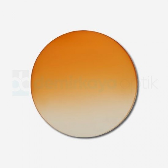 CR-39 Flat Soft Orange Gradient Sun Glass Lens 2B