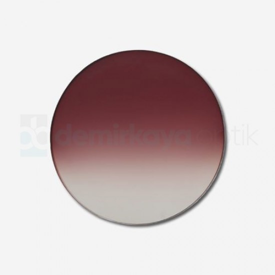 CR-39 Flat Cherry Rot Gradient Sun Glass Lens  2B