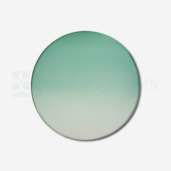 CR-39 Organic Soft Turquoise Green Gradient Sun Glass Lens 4B