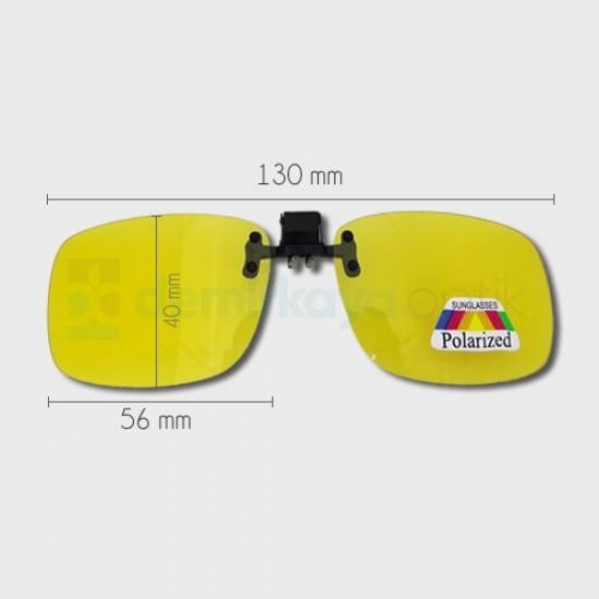 Mini Mandal Açılır/Kapanır Polarize Antifar Klips Büyük Boy Mini Mandal Açılır/Kapanır Polarize Antifar Klips Büyük Boy